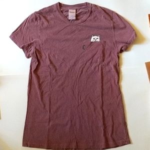 Women's Ripndip pink/purple t-shirt pocket tee